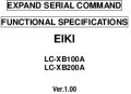 Icon of LC-XB100A RS-232 Extended Serial Commands